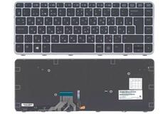 Купить Клавиатура для ноутбука HP EliteBook Folio (1040 G1) Black, с подсветкой (Light), (Silver Frame) RU